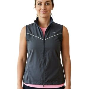 Nike Women's Black and Pink Vest